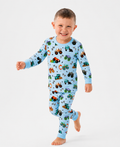 (Pre-Order)Monster Truck Pajama Set-Blue